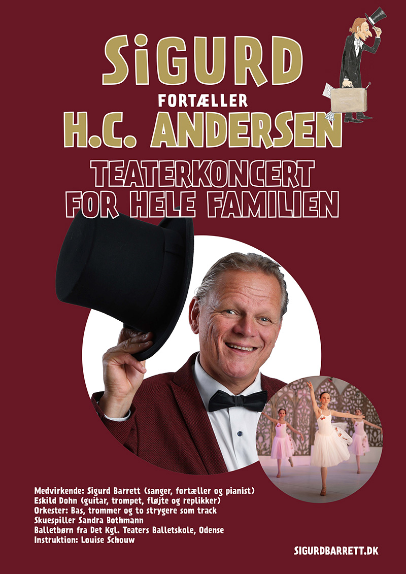 Sigurd Barrette fortæller om H.C. Andersen - teaterkoncert